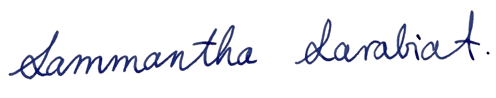 Sammantha's handwriting firm