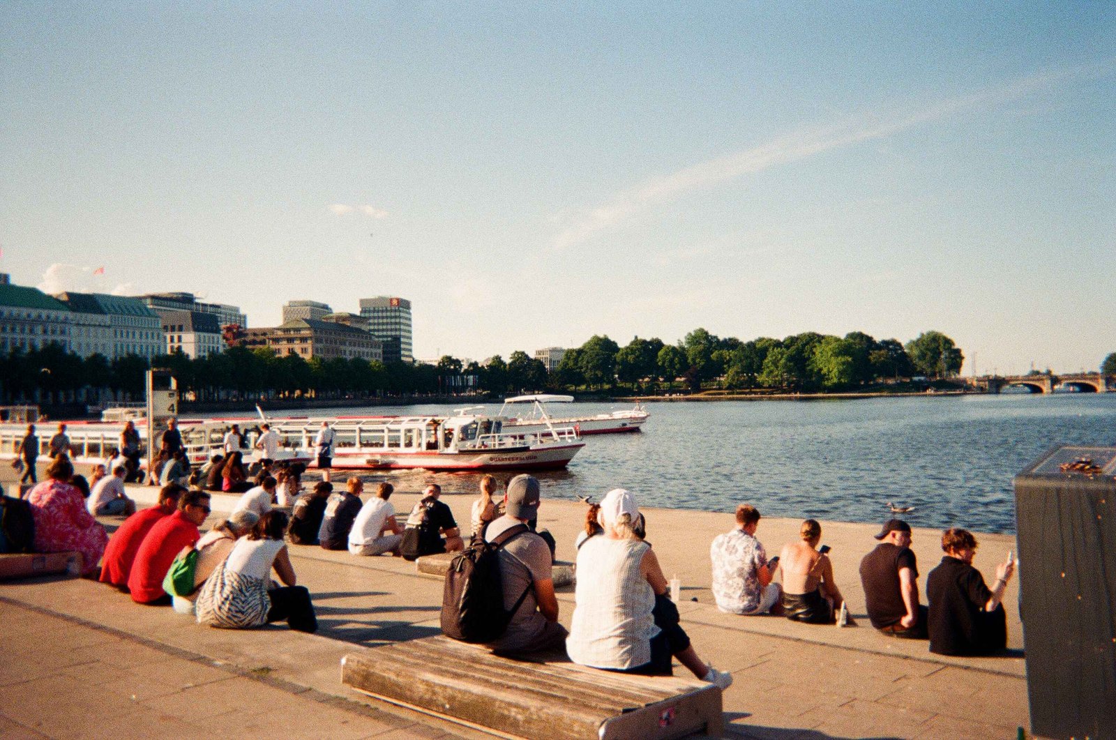 Alster lake in Hamburg, Germany